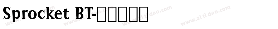 Sprocket BT字体转换